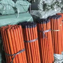 生产厂家优质PVC套胶扫把杆配件木柄拖把杆扫帚杆广西桉木撑衣杆