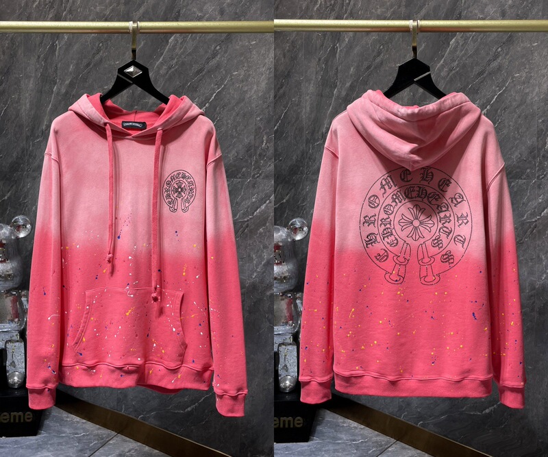 25ss正确版Chrome Hearts 克罗伈十字架连帽卫衣百搭潮流时尚批发|undefined