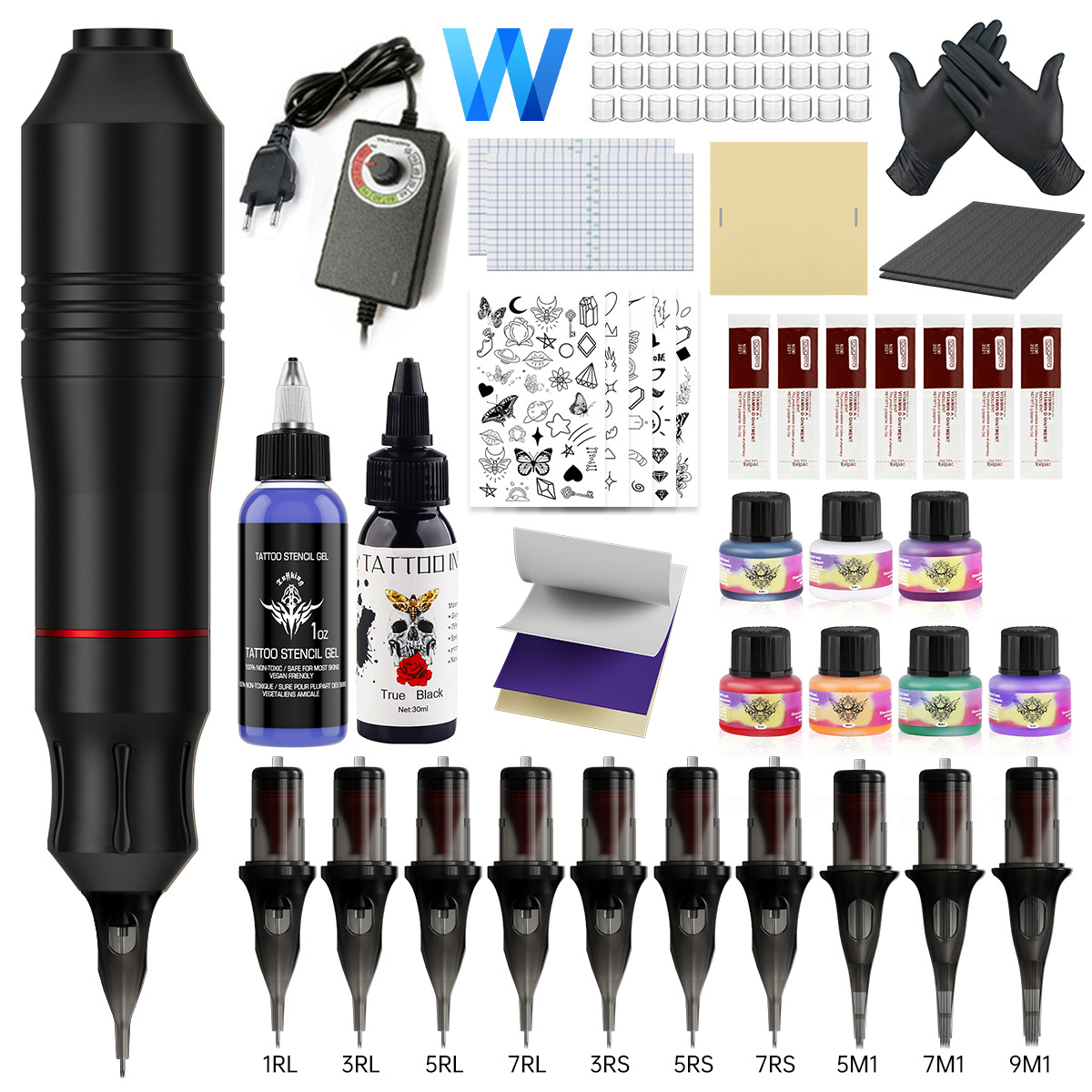 King Kong Motor Pen Set Regulador de potencia mini conjunto completo de máquina de tatuaje de niebla de corte de alambre exclusivo transfronterizo