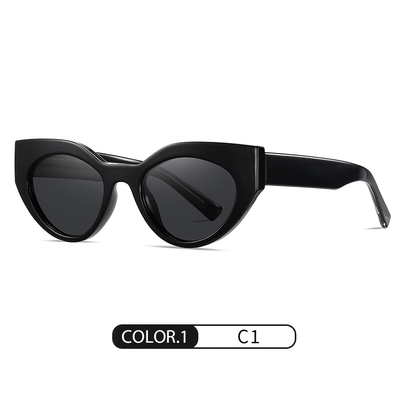 Nuevas gafas de sol de hoja S26105 Gafas retro anti-azul de moda europea y americana Gafas de sol polarizadas para mujer de tiro callejero