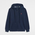 Zip-Up Navy Red Logo