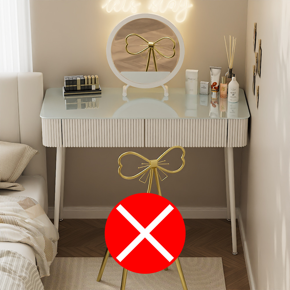 100cm 테이블 원형 거울 (의자 제외)