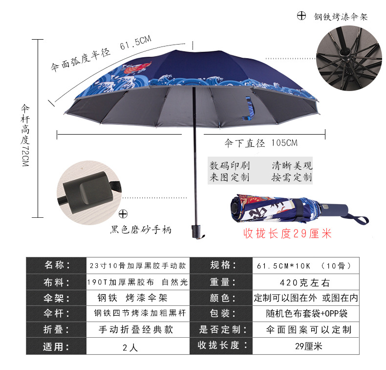 参数模块2022 手动伞 10骨