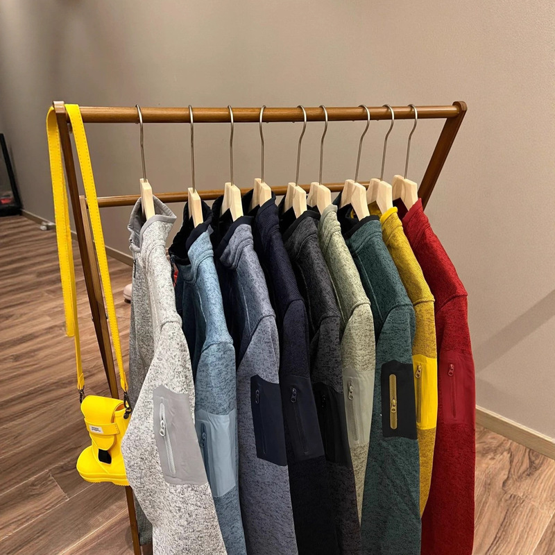 【With Soul】High-Neck Taizhou Niaojia Style Gamma Covert Softshell Fleece-Lined Jacket with Hood and Fleece Lining Sweatshirt