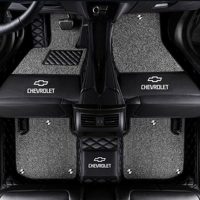 Suitable for Chevrolet Cavalier, Ayaqaltılar (Kovriklər) - cruze-double-layer-black-gray-silk-loop