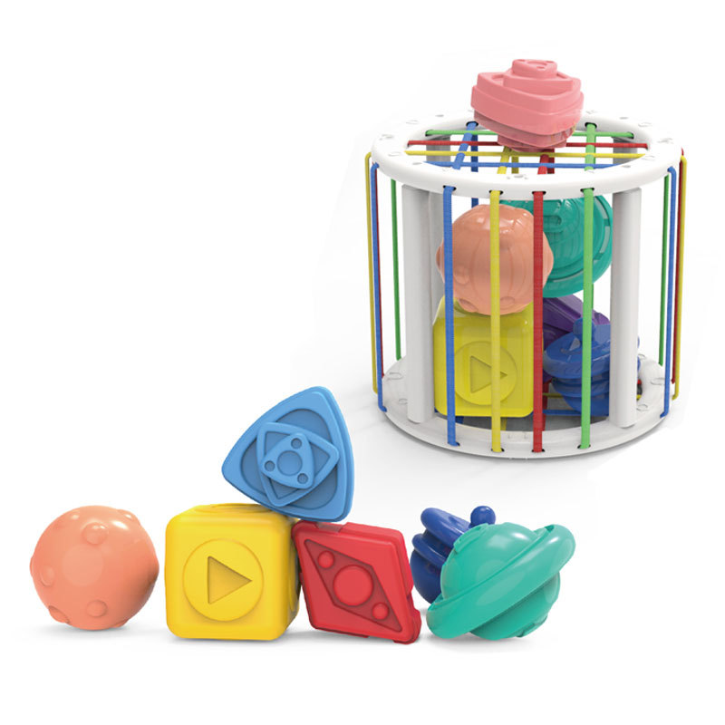 Infantil educación temprana Arco Iris selle mano sensorial entrenamiento fino bloques de construcción color iluminación cognitiva Juguetes