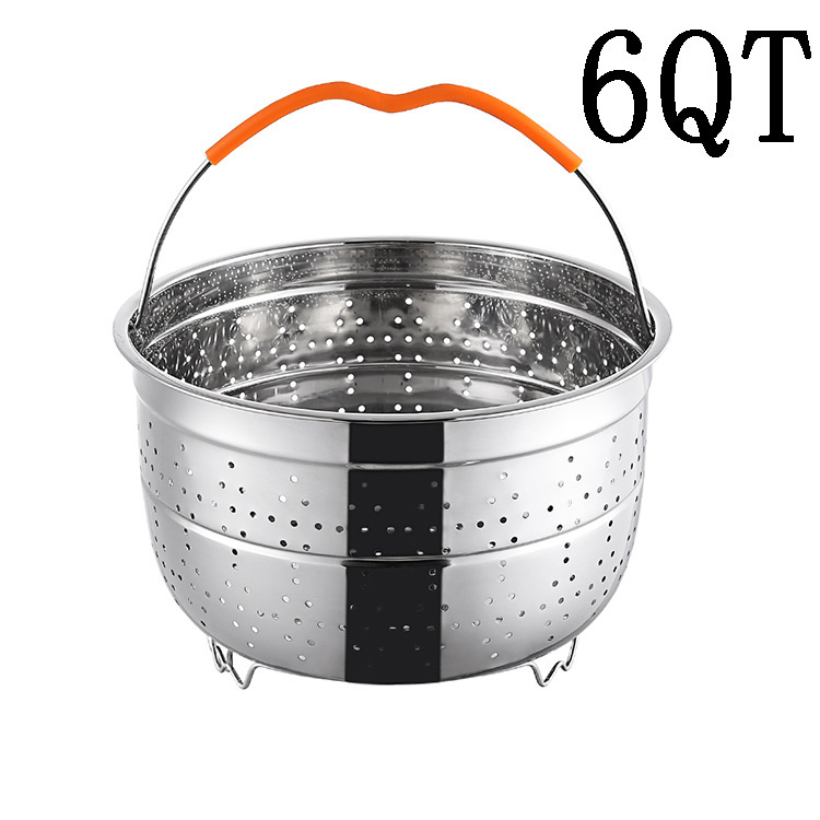 304ステンレス蒸し器炊飯器蒸し器368クォート圧力鍋パーマ防止蒸し器多機能果物洗浄かご|undefined