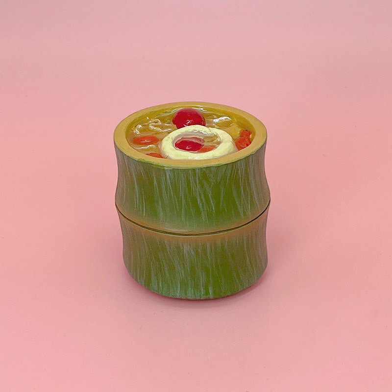 Creatividad de derechos de autor en línea gran tamaño de comida para jugar resina pegatinas de decoración para el hogar pegatinas de postre de pastel de simulación fábrica de stock