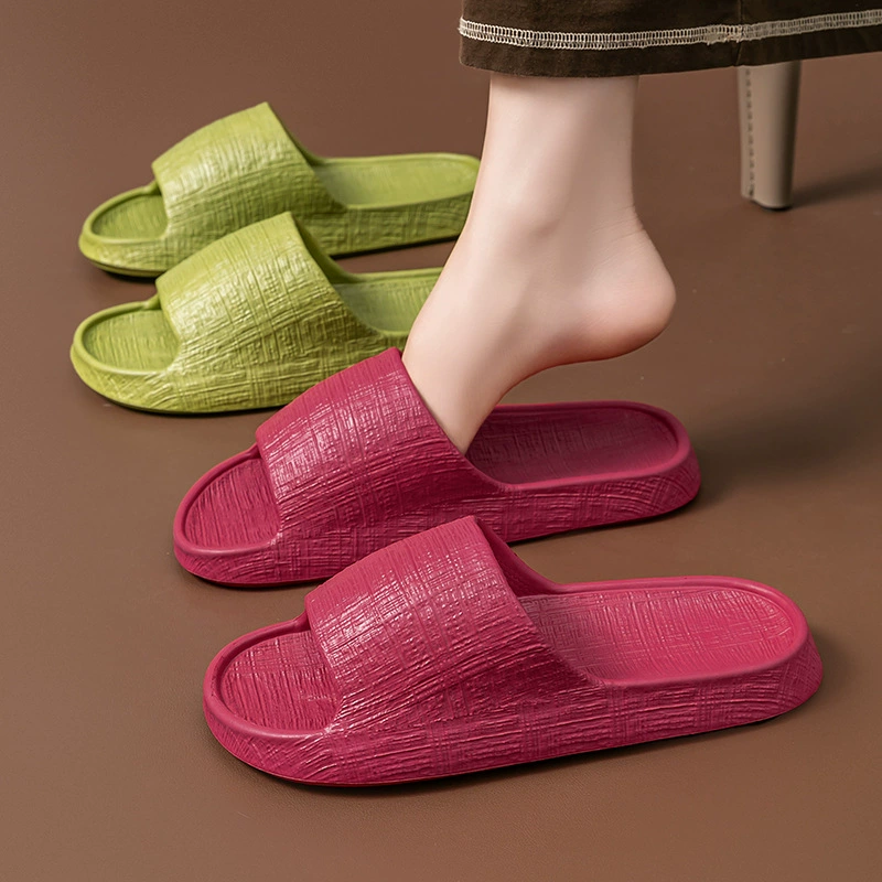 2025 новые летние домашние нескользящие мягкие тапочки EVA для пар, мужские и женские, для ванной комнаты, женский стиль