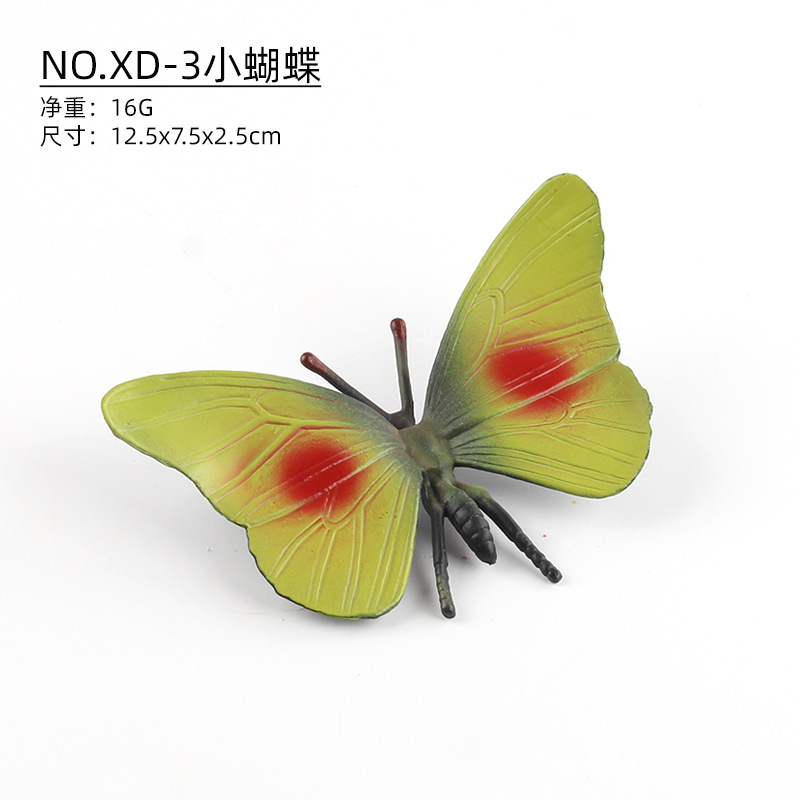 Exportación transfronteriza de simulación de insectos modelo de animales unicornio mariposas mariposas orugas cognición juguete ornamental estático