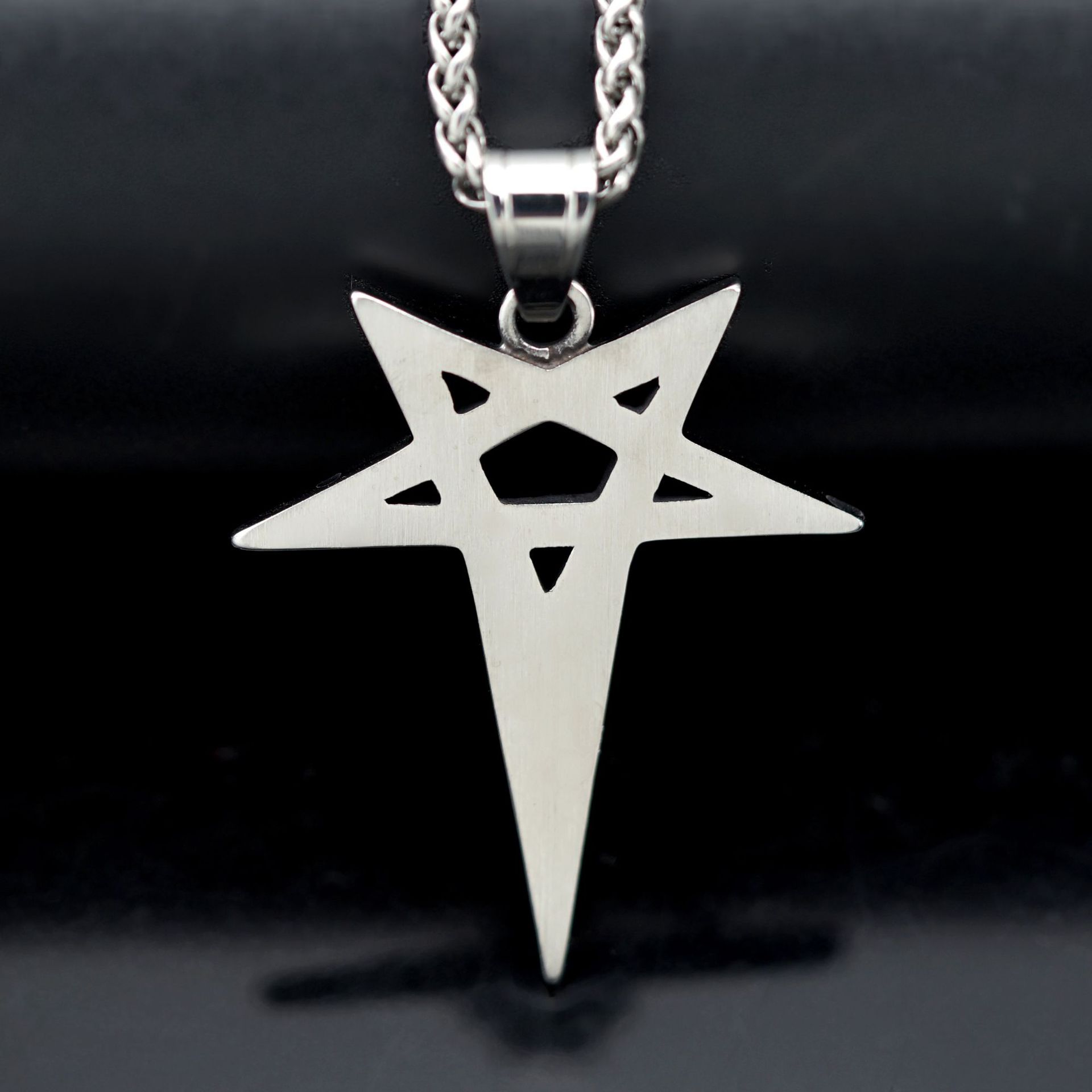 40*48mm Jewelry Making Size 1 Piece 40*48mm 304 Stainless Steel Star Eye Of Horus Pendant Chain