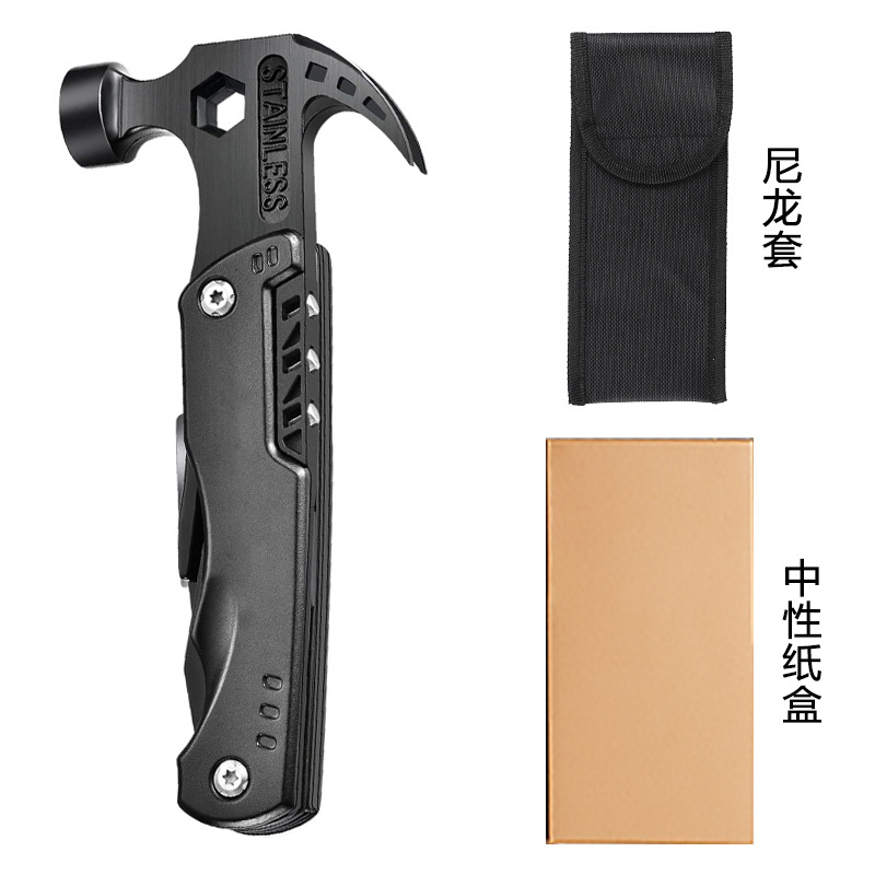 블랙 핸들 해머 + 나일론 소매 + 상자