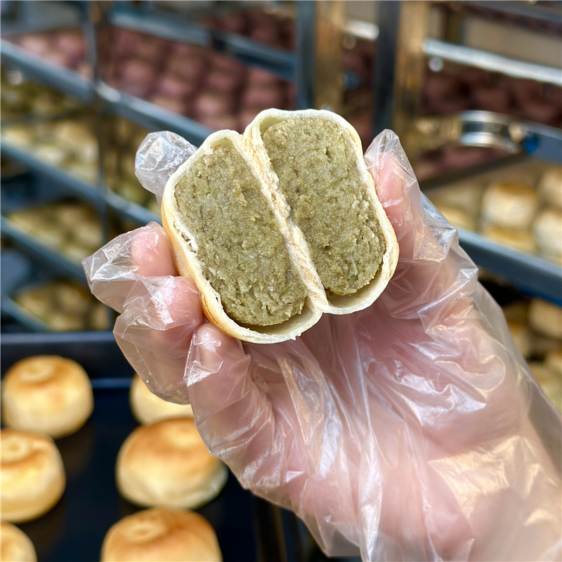 ly【绿豆饼】传统老式点心 绿豆饼口感软糯清甜全素绿豆糕素饼