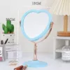 Light luxury double-sided mirror [Blue] heart shape