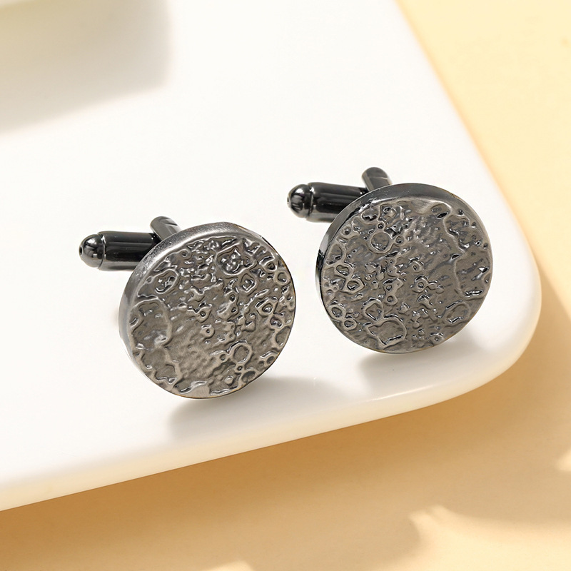 Fashionable Irregular Surface Cufflinks For Men And Suits_voghion.com