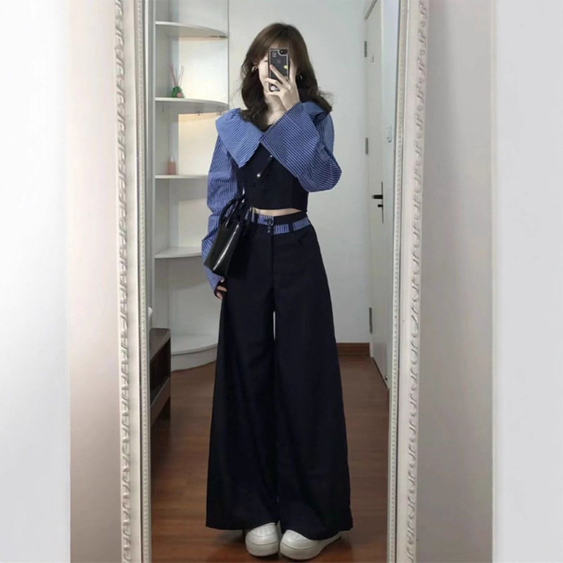 秋季设计感小众chic韩系套装女2025新款高级感早秋气质穿搭一整套|undefined