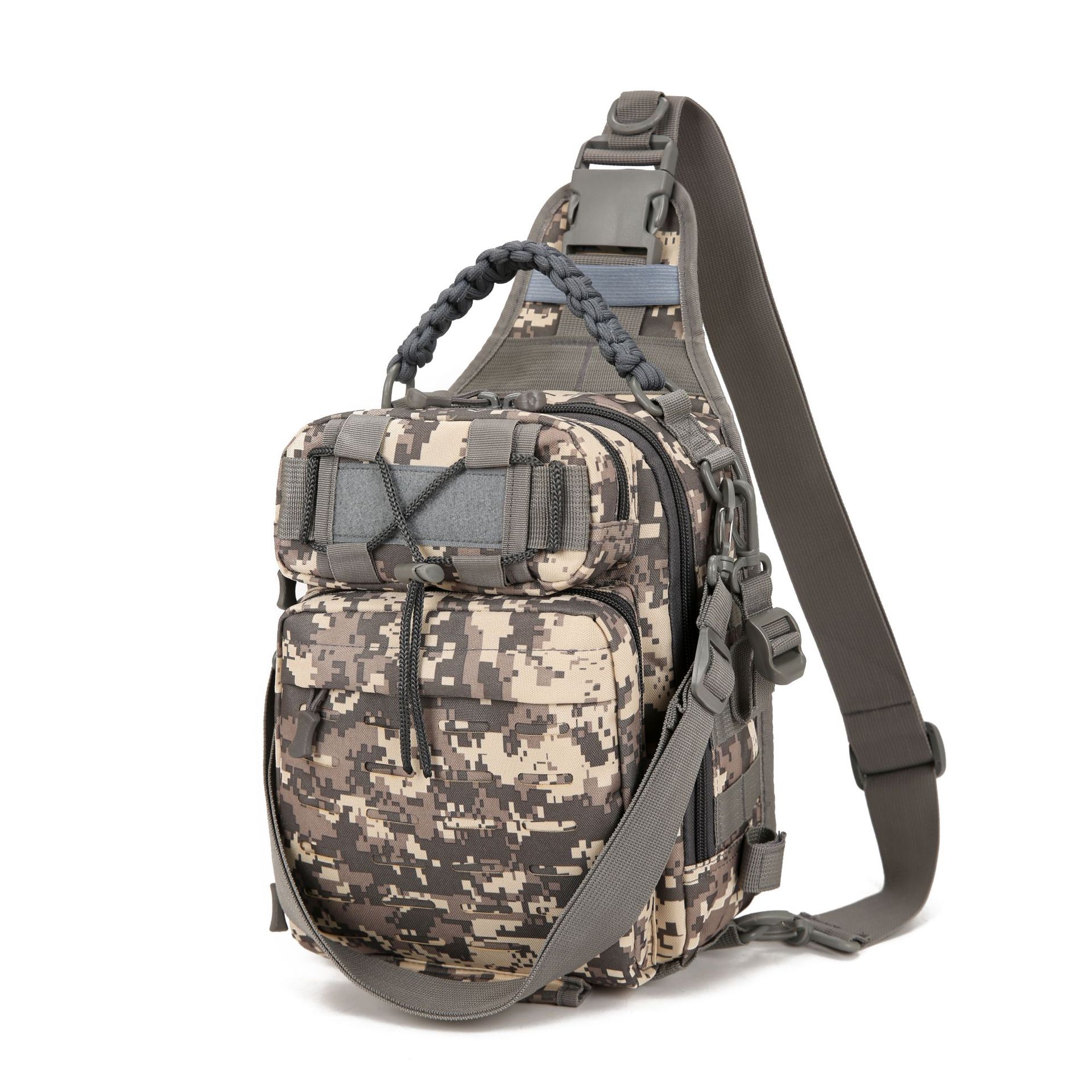 Bolso de Pecho Táctico para Hombre de Tela Oxford, Impermeable y Transpirable para Deportes al Aire Libre