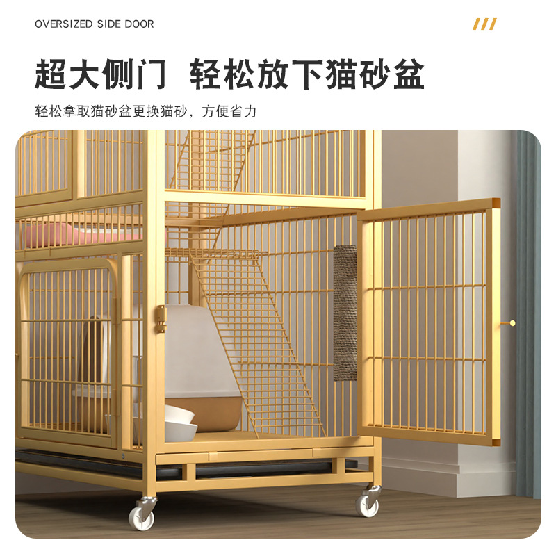 Gato jaula casa gato Villa gato casa integrado de gran tamaño espacio libre gran gato casa gato nido casa