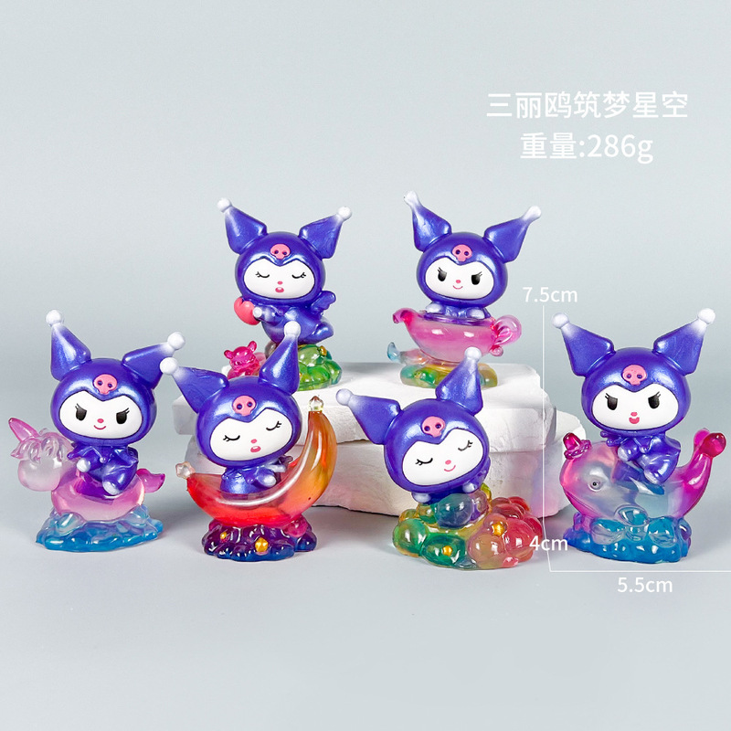 盲盒手办美乐蒂三丽鸥初音未来咒术名侦探柯南趴趴初音公仔摆件|undefined