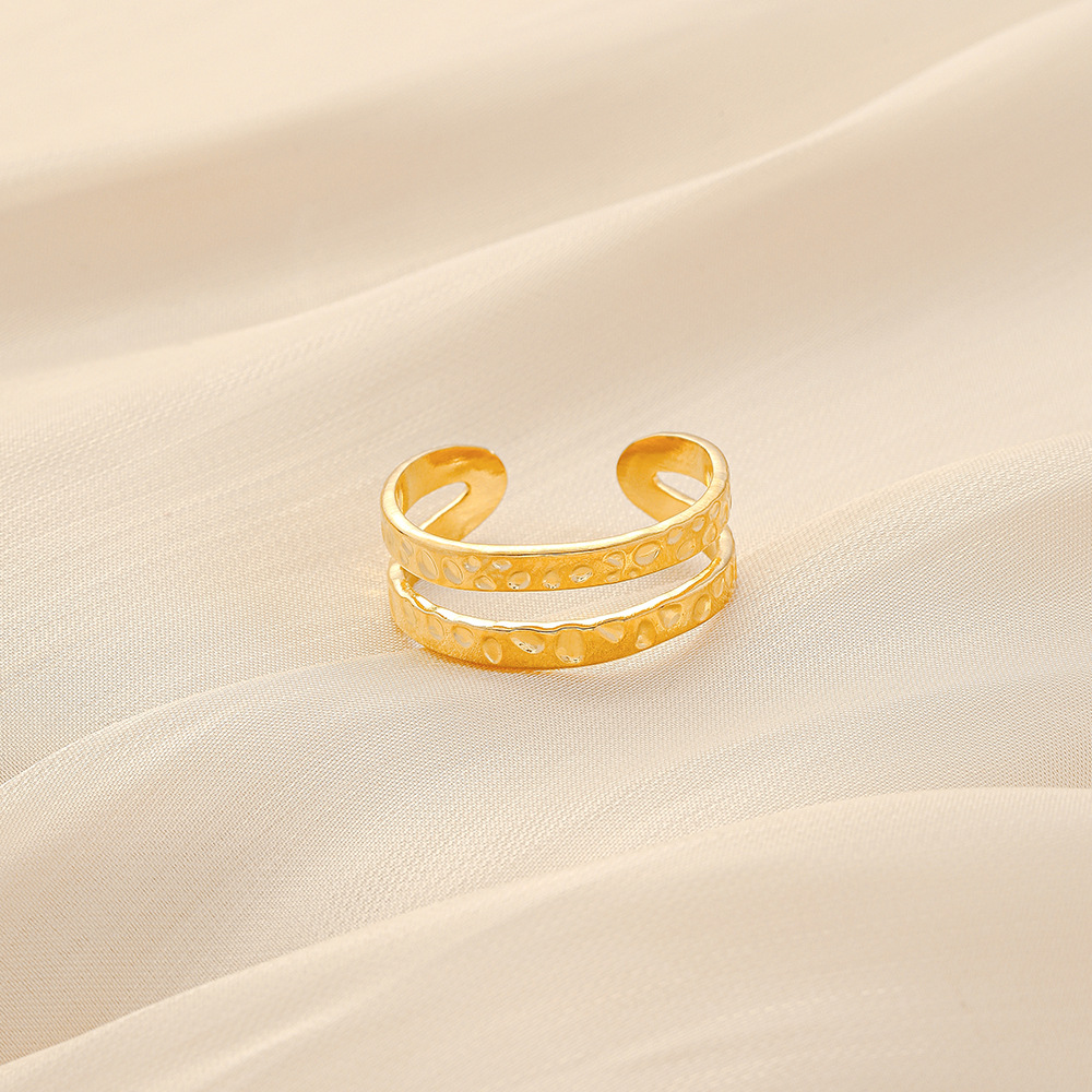 6g Weight Open Ring Classification Adjustable Ring Size 1 Piece Quantity Daily Occasion Stainless Steel Material Star, Heart Shape Pattern Women'S Gender Plating Design Simple Style Style Simple Style Star Heart Shape Stainless Steel Plating Open Ring 1 Piece 51