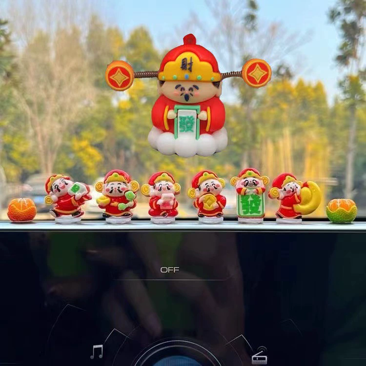 Мультяшный творческий Бог Богатства Автомобиль Украшение Офис Автомобильный Настольный Подвеска Симпатичные Автомобильные Декорации