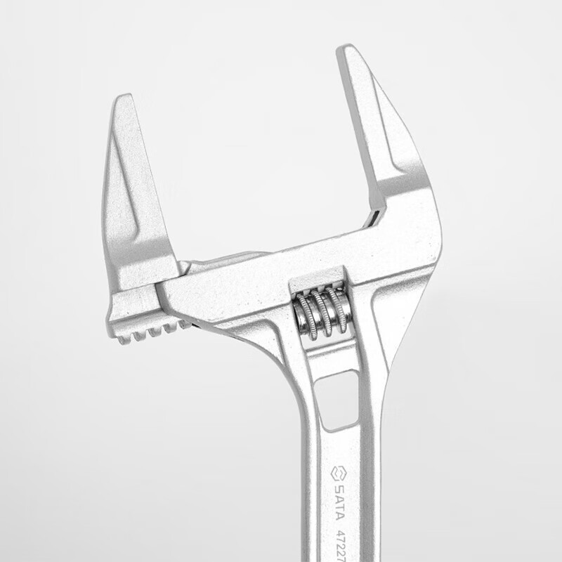 SATA 47227 aleación de aluminio gran apertura de mango corto llave móvil 12 "