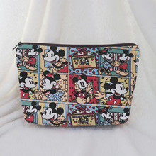 新品日系帆布化妆包卡通可爱少女大容量旅行便携袋洗漱懒人小随身