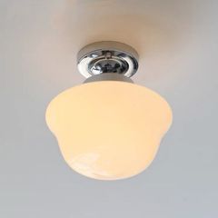 法式輕奢白玉蛋撻吸頂燈中古風個性簡約客廳臥室燈走廊過道玄關燈