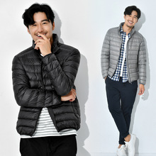 2024秋冬新款轻薄羽绒服男士立领中青年大码薄款轻型羽绒服外套潮
