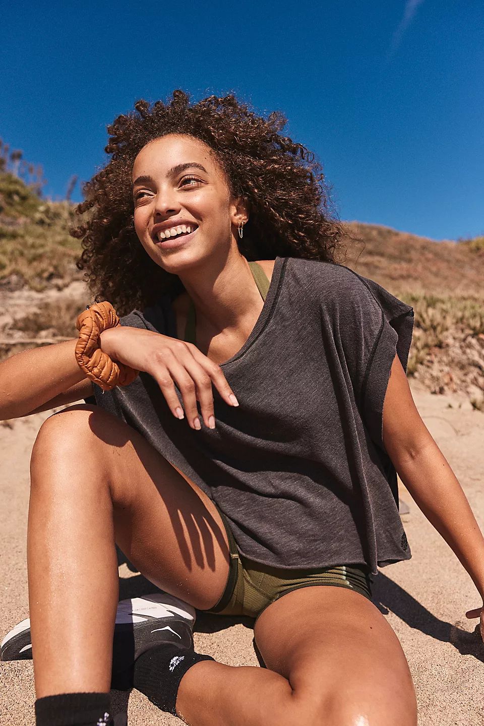 Women Clothing Women Beauty Back Exercise Yoga T Shirt Loose Casual Breathable