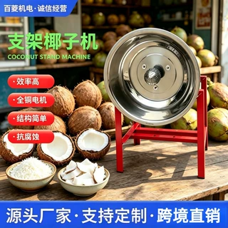 定制大功率性能稳定椰子机电动商用刨椰丝器小型挖肉刨椰蓉机厂家