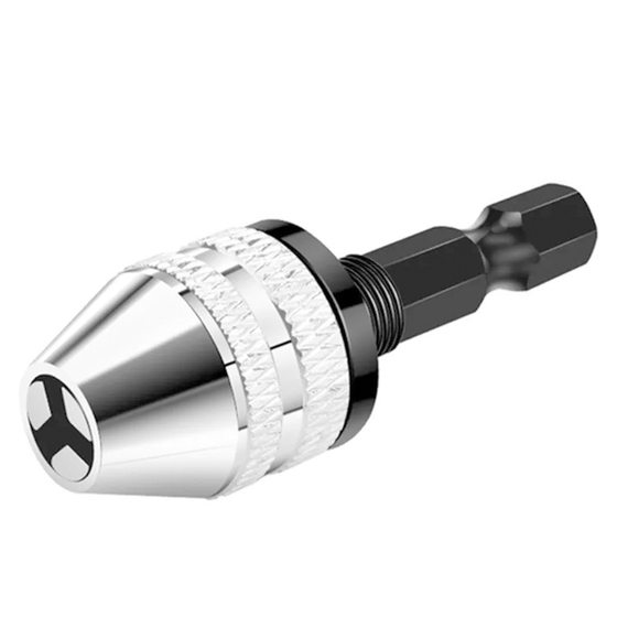 Cross-border 3.6 electric mill drill chuck 0.3-6.5mm quick change small Chuck hexagonal handle three-claw twist drill chuck