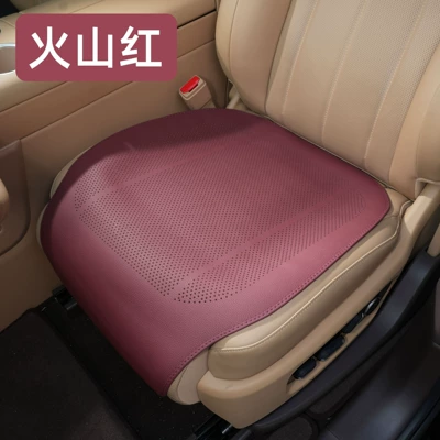 for business use, ideal for – Universal seat cover - lychee-patterned-half-cover-thin-cushion-volcano-red-front-seat-universal-model