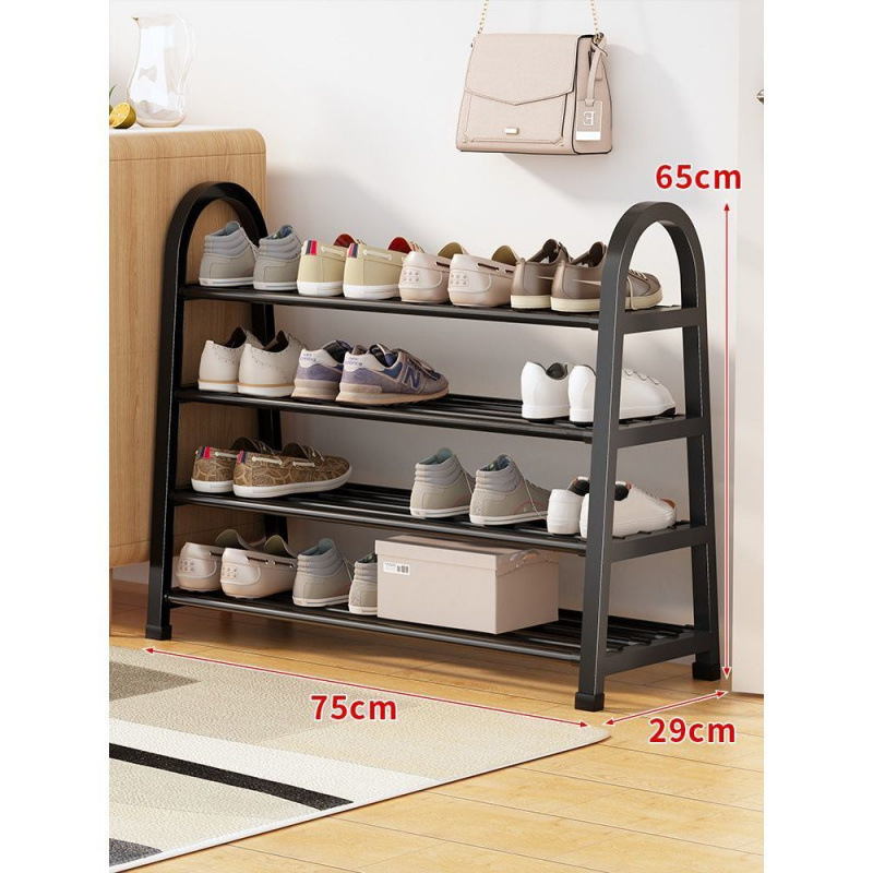 Estante de almacenamiento de zapatos multicapa de acabado de zapatos armario de zapatos puerta de entrada doméstica de alquiler puerta interior de almacenamiento de zapatos de artefactos