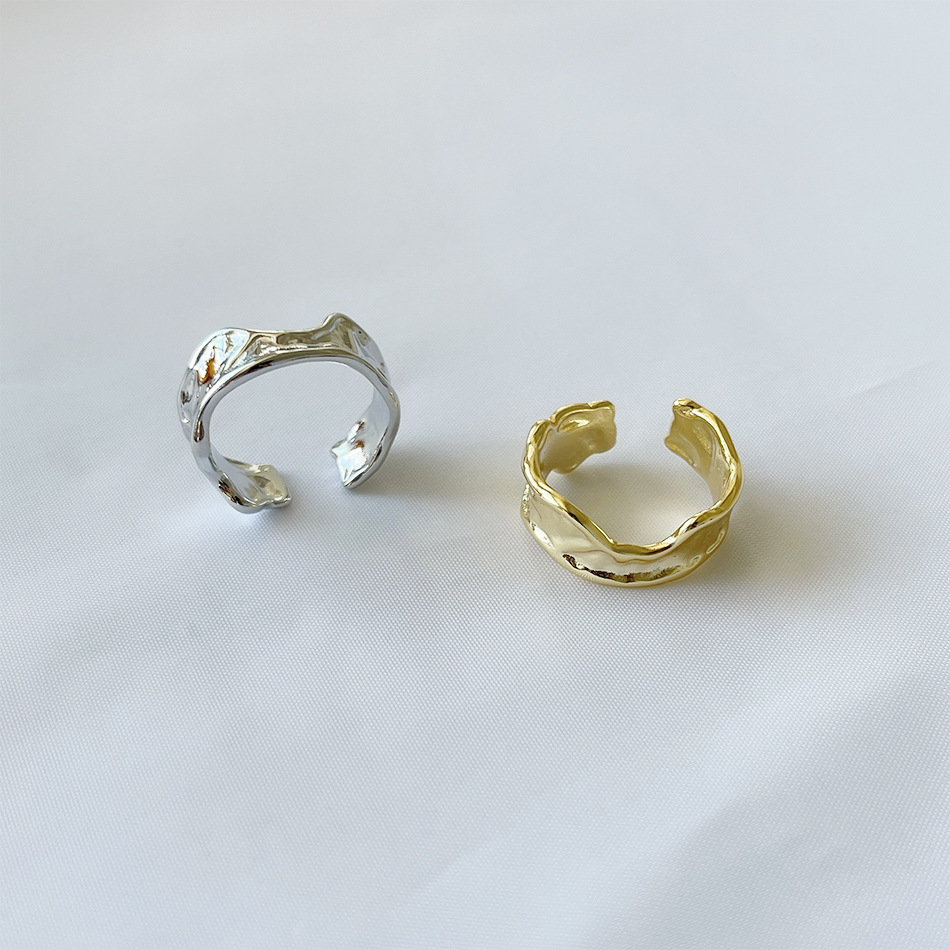 Fashion Geometric Copper Plating Open Ring