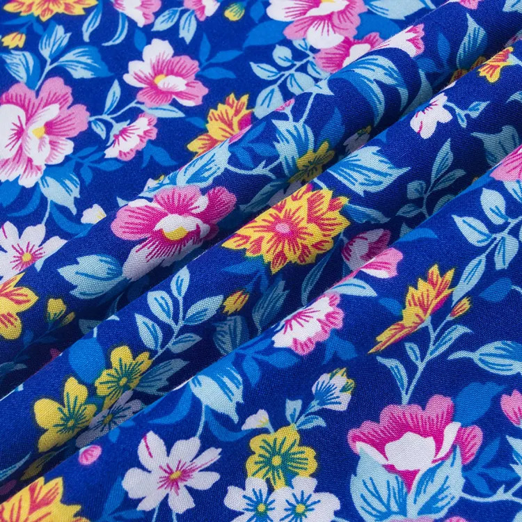 Pakistán al por mayor 30s * 30s flor tropical impresión 100% tela de rayon