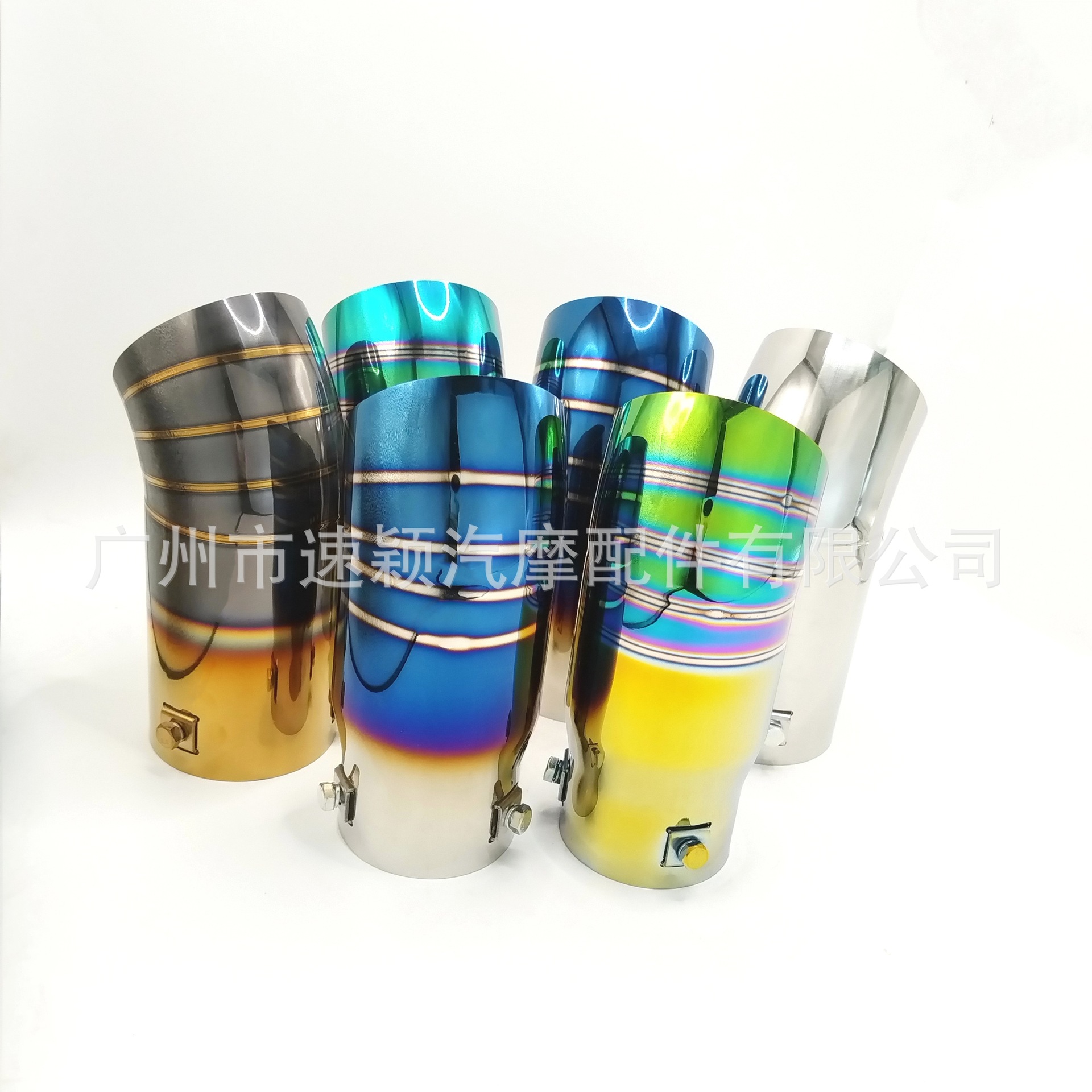 Factory Direct Sales Car Modification Universal Stainless Steel Exhaust Pipe Single Outlet Tailpipe Valve Exhaust Smoke Pipe Tail Tip