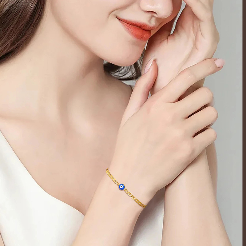 Lucky Evil Eye Red String Bracelet Protection Jewellery Minimalist_voghion.com
