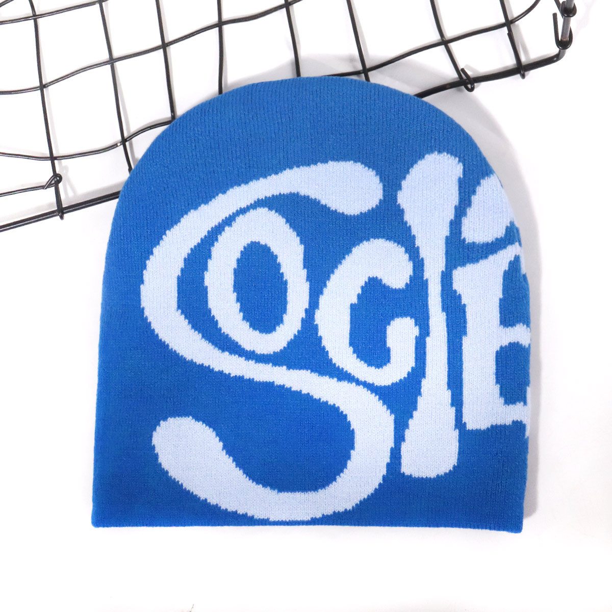 Unisex modepersonlighet SOG letter jacquard stickad mössa utomhussporter kall och varm_voghion.com