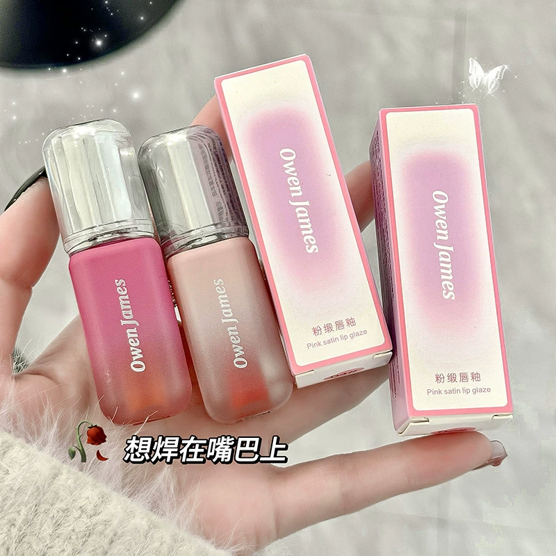 Оуэн Джеймс корейская помада для губ Velvet matte поверхность не тускнеет долговременная насыщенность помада в глане