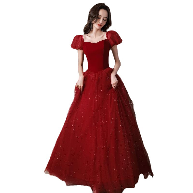 Vestido de Novia Estilo Princesa Fugitiva, Nuevo Diseño 2025, Rojo Elegante, Vestido de Compromiso de Verano, Vestido de Novia para Mujer image 5