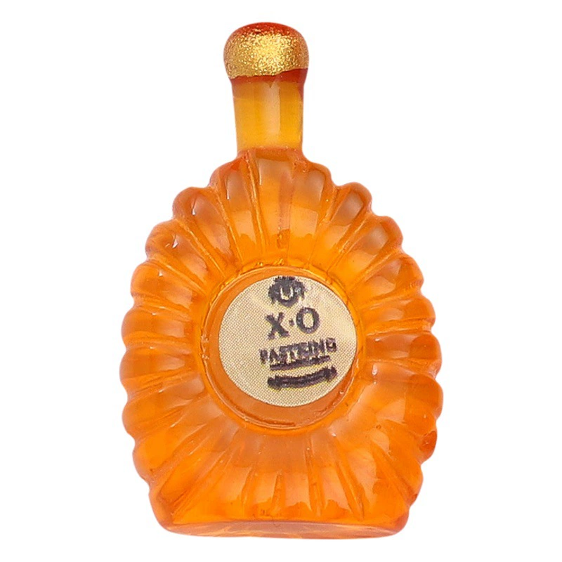 Миниатюрная бутылочка для ликера XO, бутылка для напитков, модель украшения, аксессуар для рукоделия, декоративное изделие из смолы для чехла телефона, светящееся в темноте