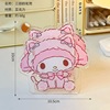 Cute acrylic universal children's pens holder, capacious stationery for elementary school students, storage box