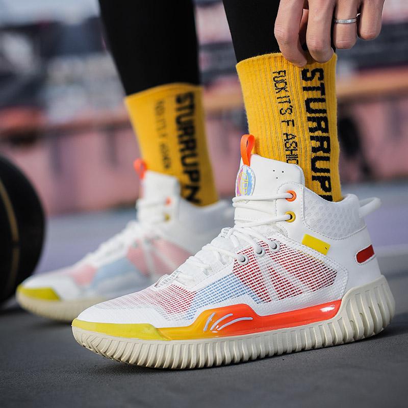 Anti-Wu 3 Basketball Shoes Boys Children's Sports Actual Combat Sneakers Mesh Surface Breathable Youth Grip Friction Sounding