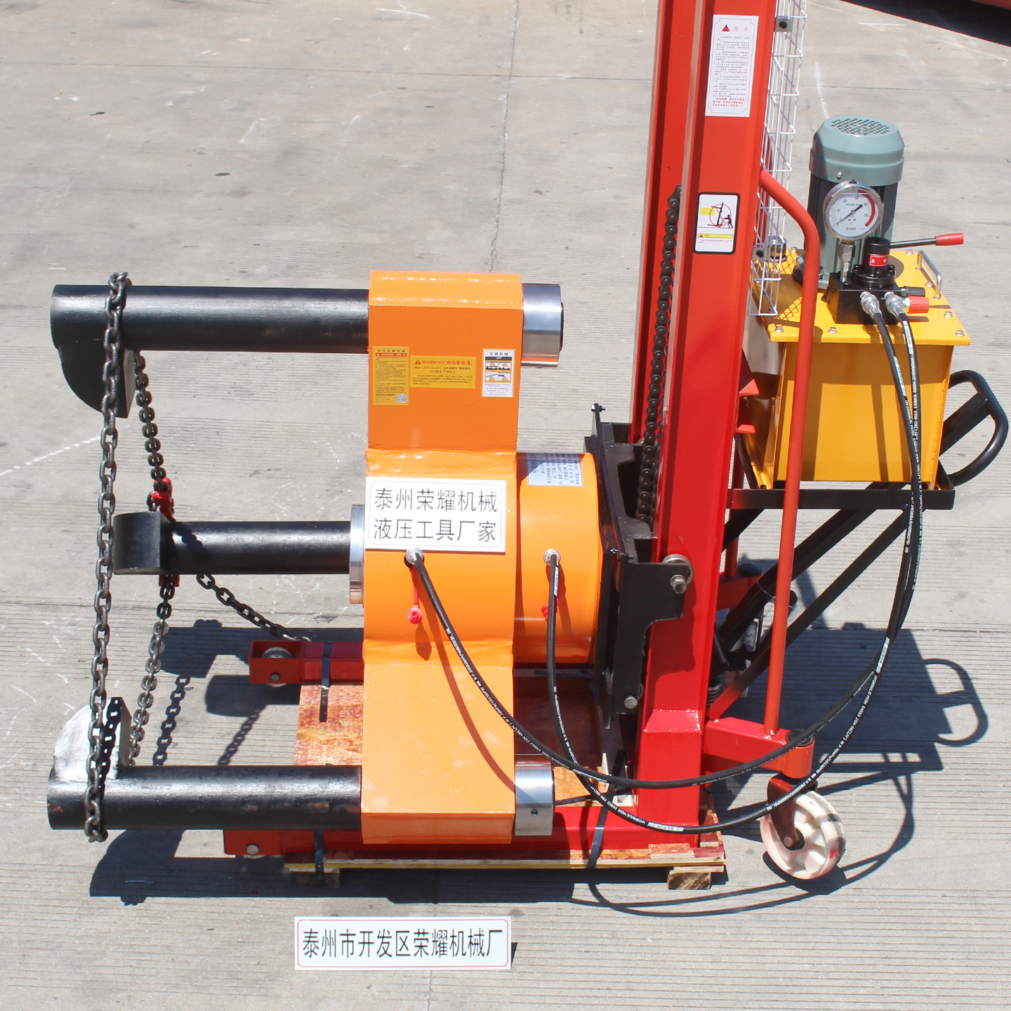 电动液压升降拉马100T小车拔轮器FBL型200T三爪轴承拆卸工具500吨