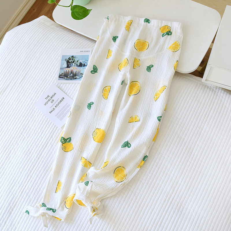 LH白レモンバニラクレープマタニティパンツ