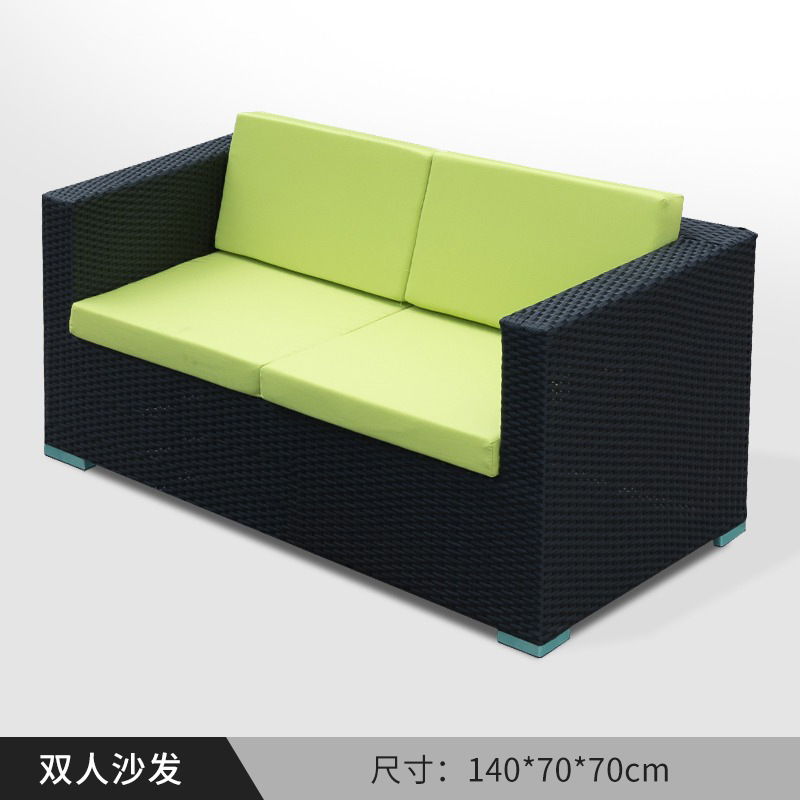 Nórdico de gama alta patio al aire libre cuerda tejida mesa y silla casa pequeña silla combinación patio jardín sillón mesa individual y silla