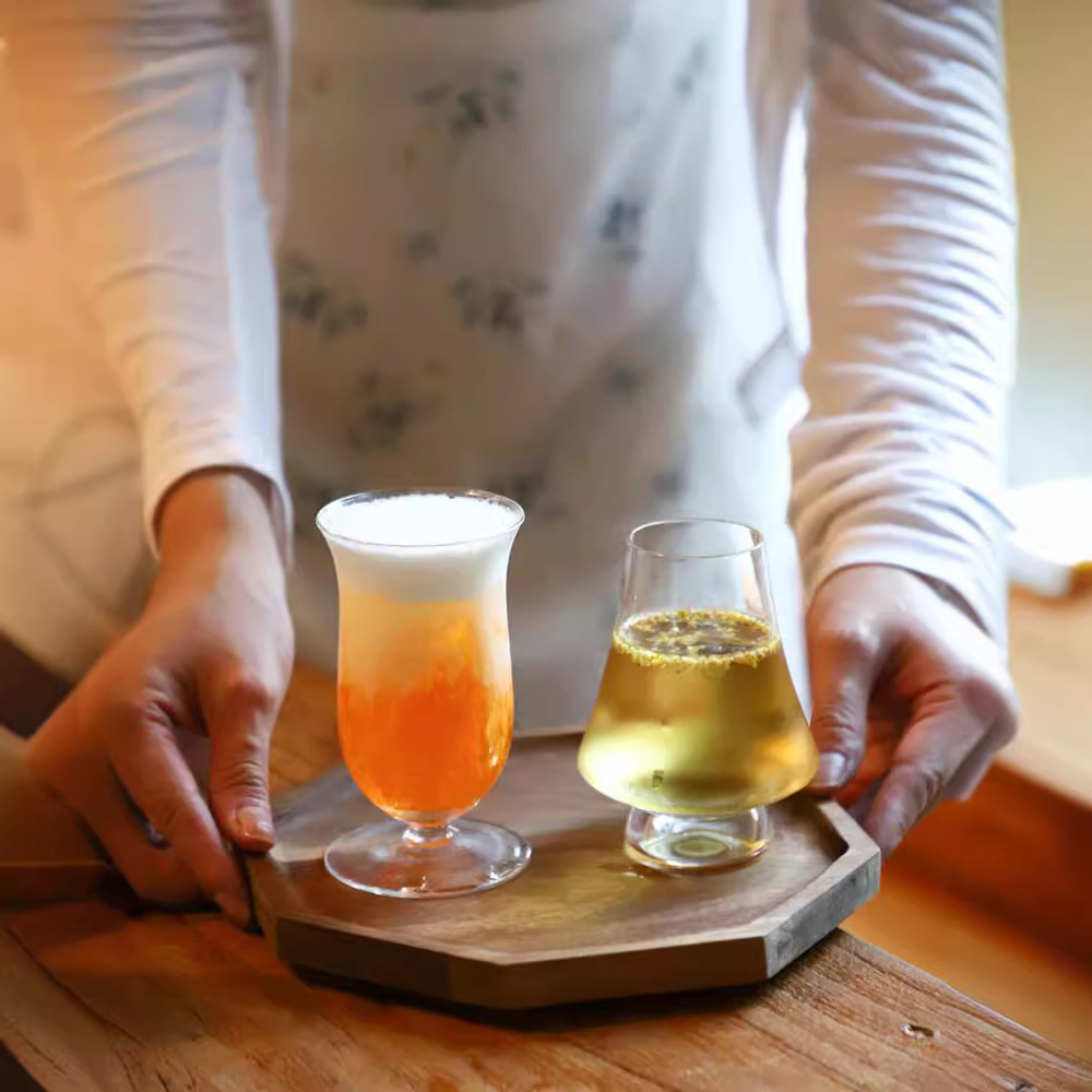 Nuevo salón de té chino [series de tazas de sabor] degustación de tazas de vino, tazas de vidrio creativas, tazas de té de extracción en frío, tazas de té de infusión en frío