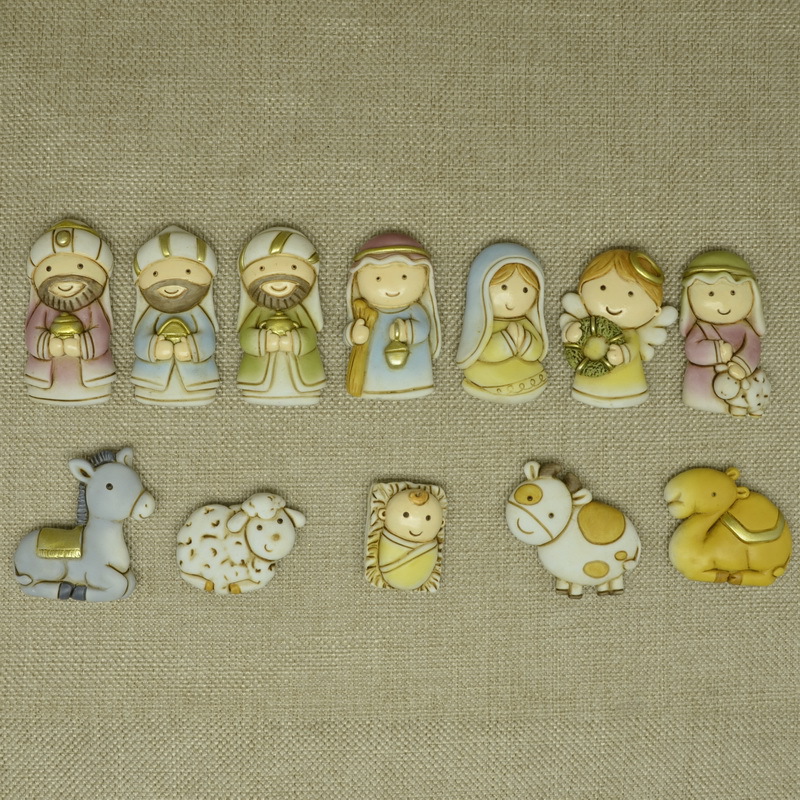 Navidad transfronteriza pesebre personaje estatua creativa decoración del hogar decoración de la sala de estar resina artesanía nacimiento resina set