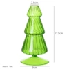 Large three-tiered striped Christmas tree
